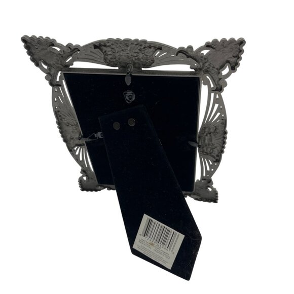 Ornate Silver Metal Frame With Pearl Accents For 4x6 Photos C48 - Picture 2 of 4